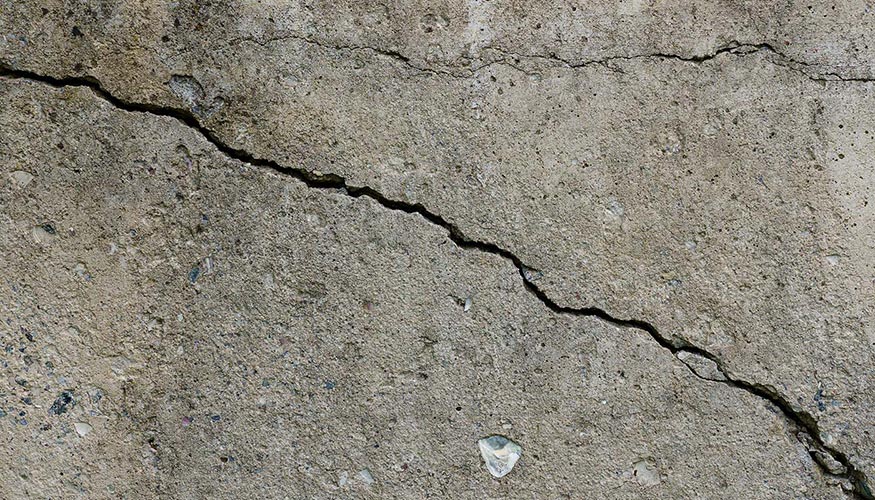 crack on foundation wall