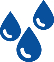 wet basement icon - blue