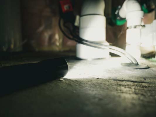 crawl space repair sump pump