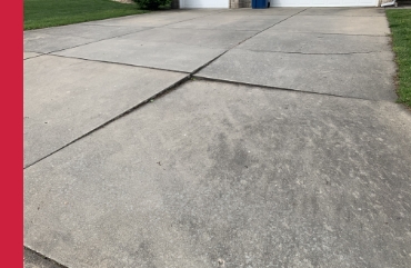 Uneven concrete that needs to be repaired