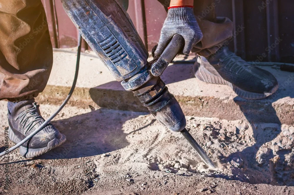 mudjacking in progress