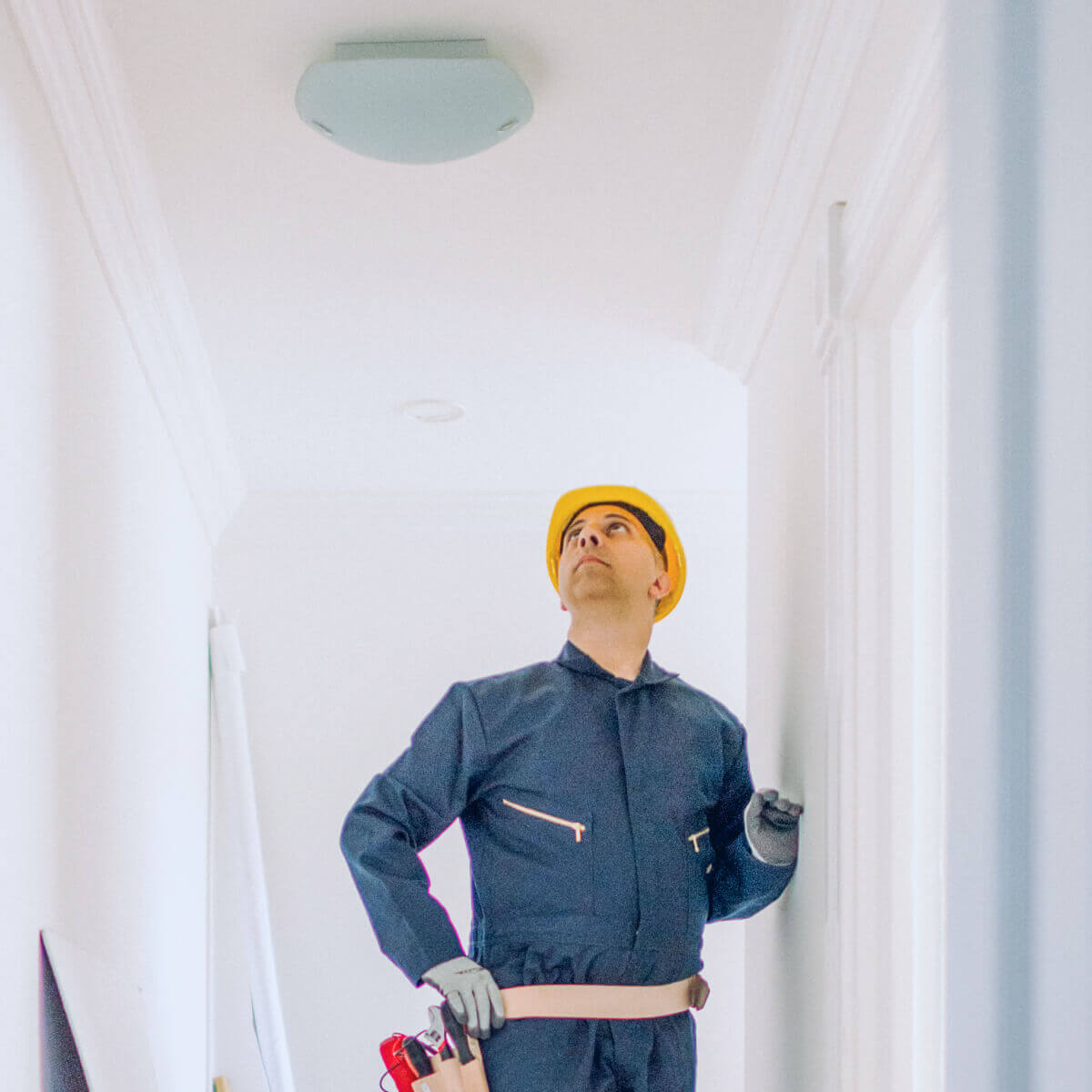 happy couple looking at a home with a strong foundation